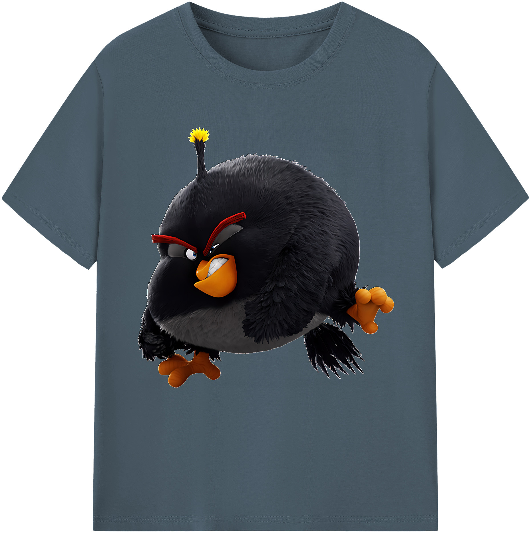 （画像用） Angry Birds アングリーバード 綿100％半袖Tシャツ（フロントプリント）